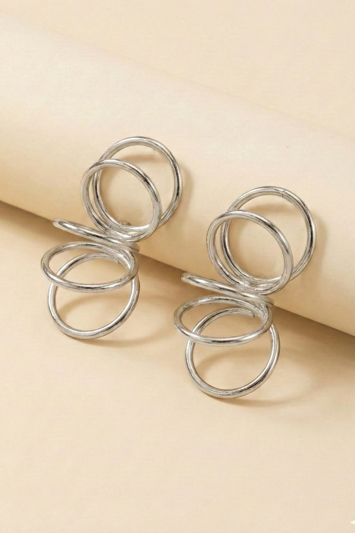Silver Spring Ring Earrings