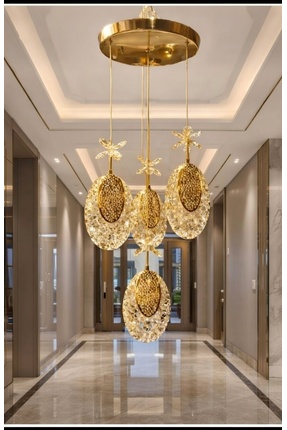 Bohem Aydınlatma Modern 3+1 Sarkıt 3 Renk LED (Beyaz Sarı Günışığı) Salon/Ant...