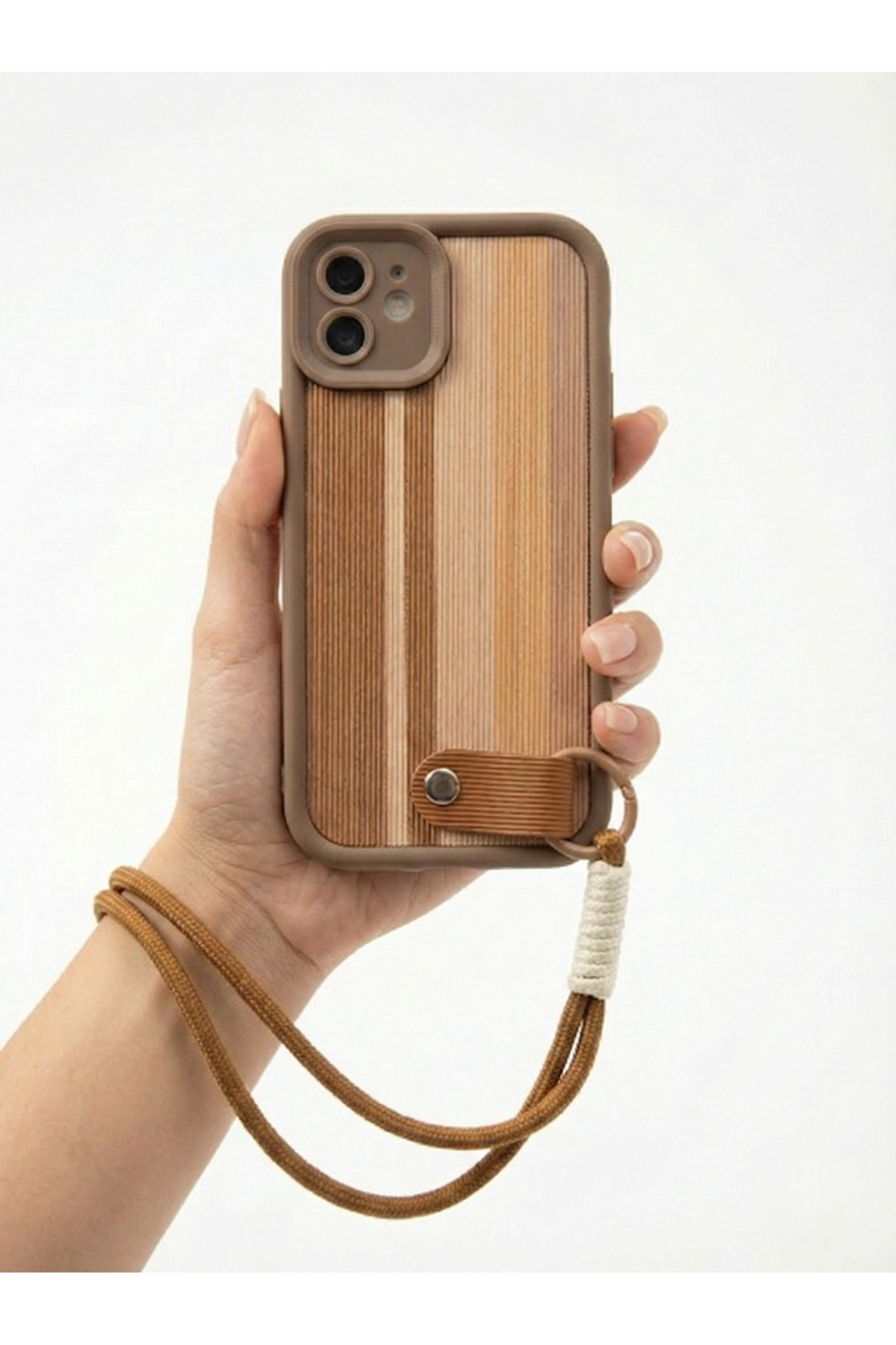 premium Camera Protected Phone Case with Leopard Pattern Bracelet for iPhone 16