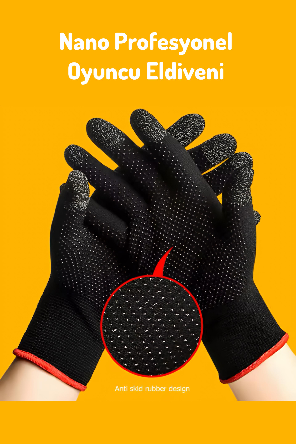 ucuzmi Telefon ve Tabletlere uyumlu Giyilebilir Profesyonel E-Spor Pubg mobile Oyun Full 10 Parmak Eldiveni Ultra Hassasiyet