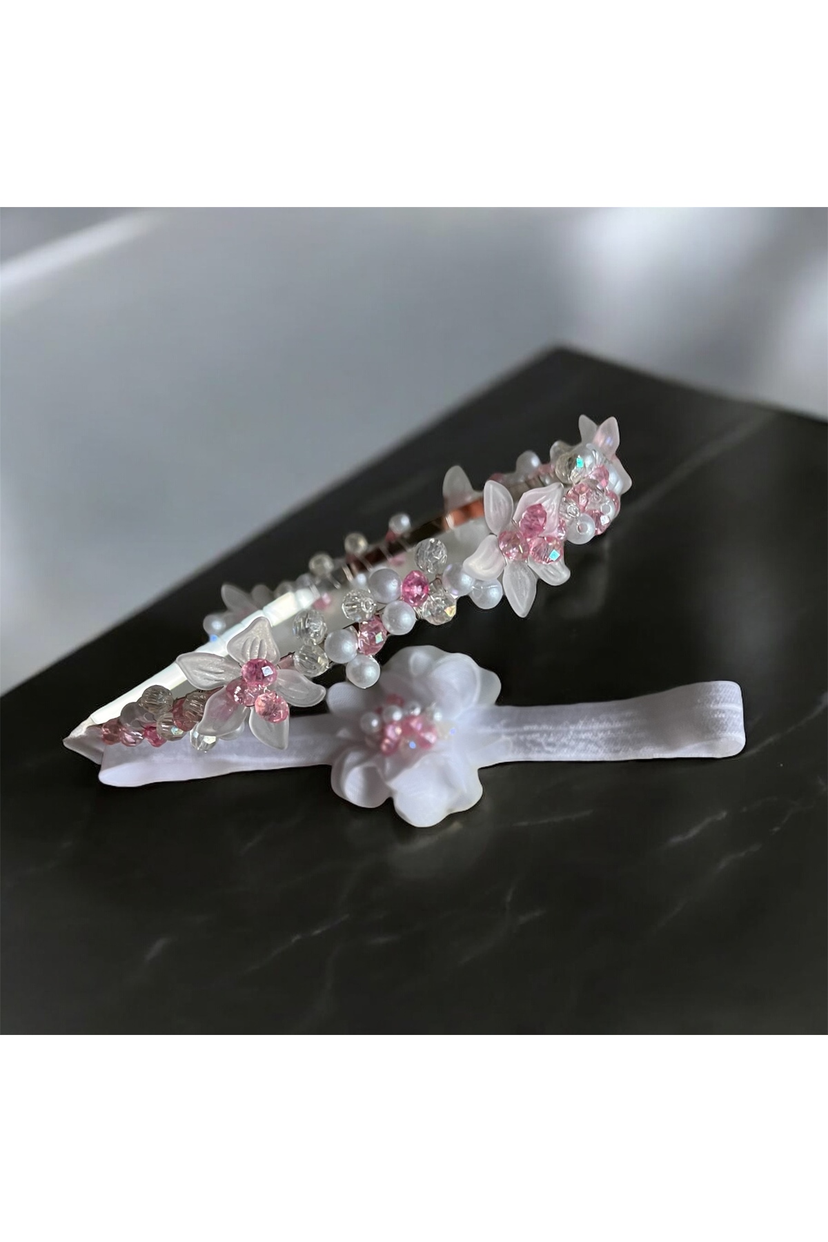 Kadamorganik Pembe Anne Bebek Lohusa Taç Seti fotoğrafı 4 (önizleme)