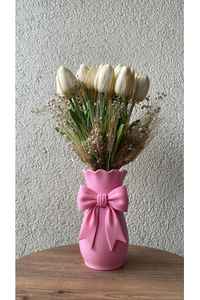 NureStore Kurdeleli Dekoratif Vazo