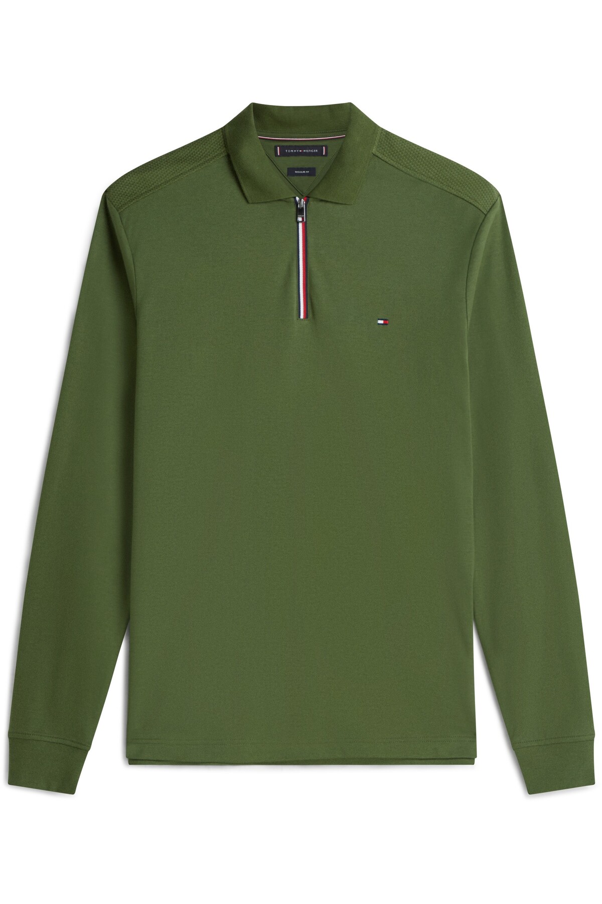 تامی هیلفیگر پولو رگلاژ زیپ دار LS LIQUID RWB