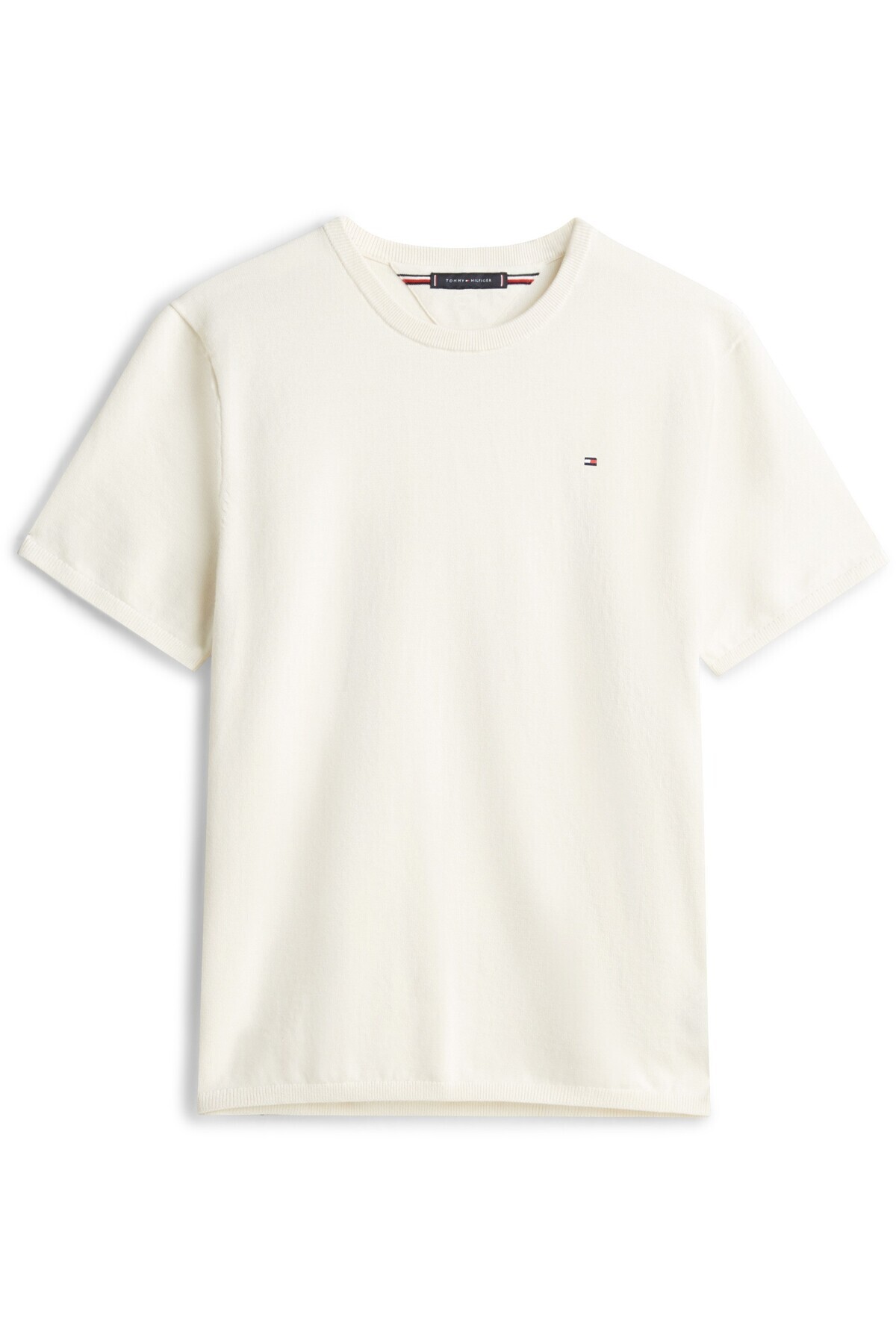 تامی هیلفیگر یقه گرد طرح دار از جنس پنبه مرغوب