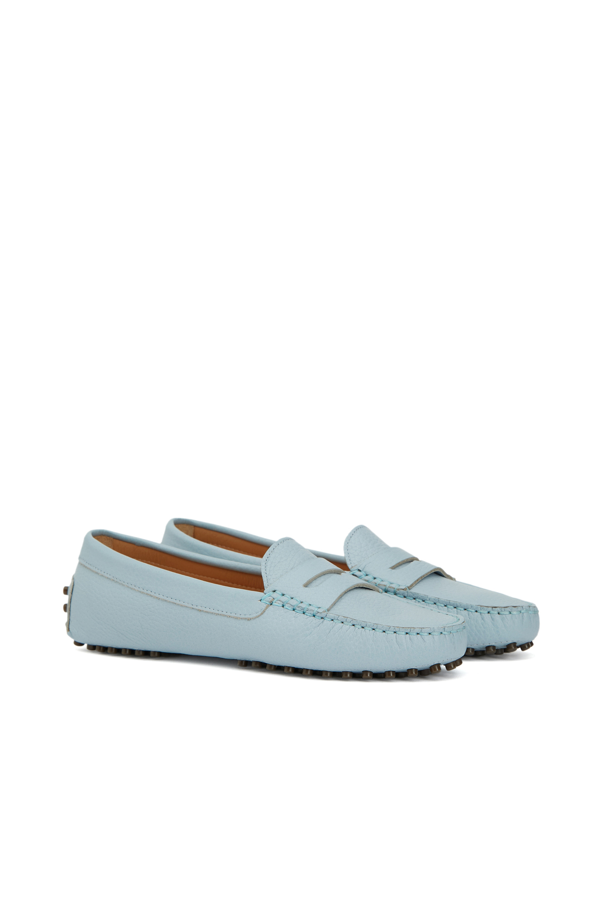 Light Blue Women's Casual Casual Leather Loafer