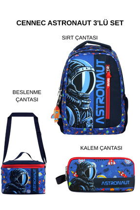 Ümit Çanta Cennec Astronaut Okul Çantası Seti – Sırt Çantası + Termal Beslenm...