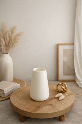 ŞİRİN HOME DEKOR Soft Peach Mini Vazo – | 14×9 cm