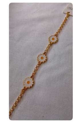 TrendimAksesuar Papatyalı Çelik Bileklik