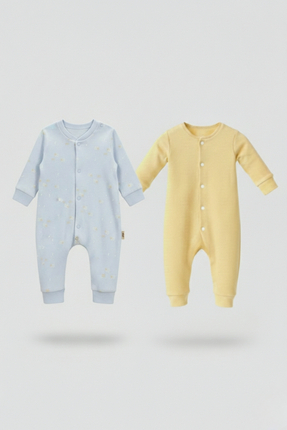 lilico %100 Pamuk Bebek Tulumu Çıtçıtlı Rahat Kalıp Yenidoğan Günlük