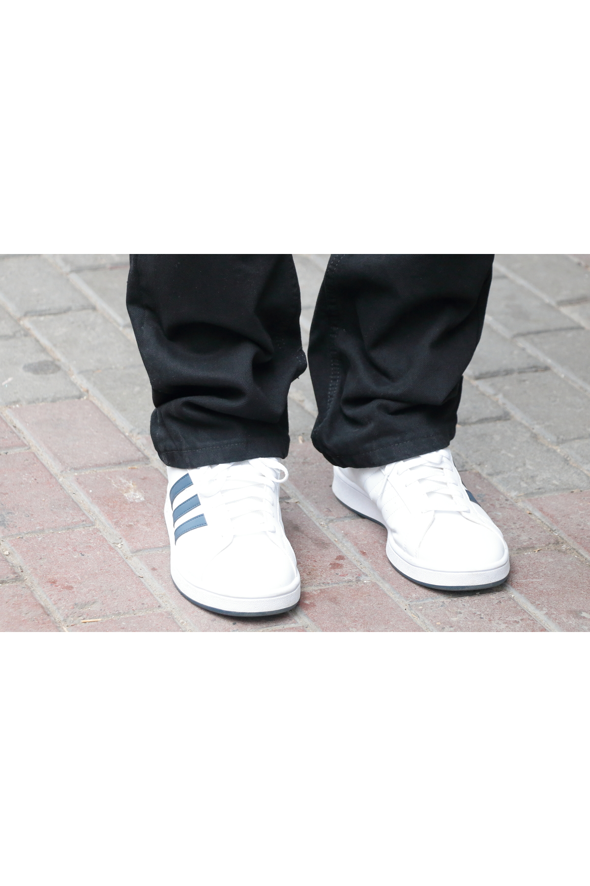 green poll Erkek Baggy Rahat Kesim Siyah Pantolon görsel 6