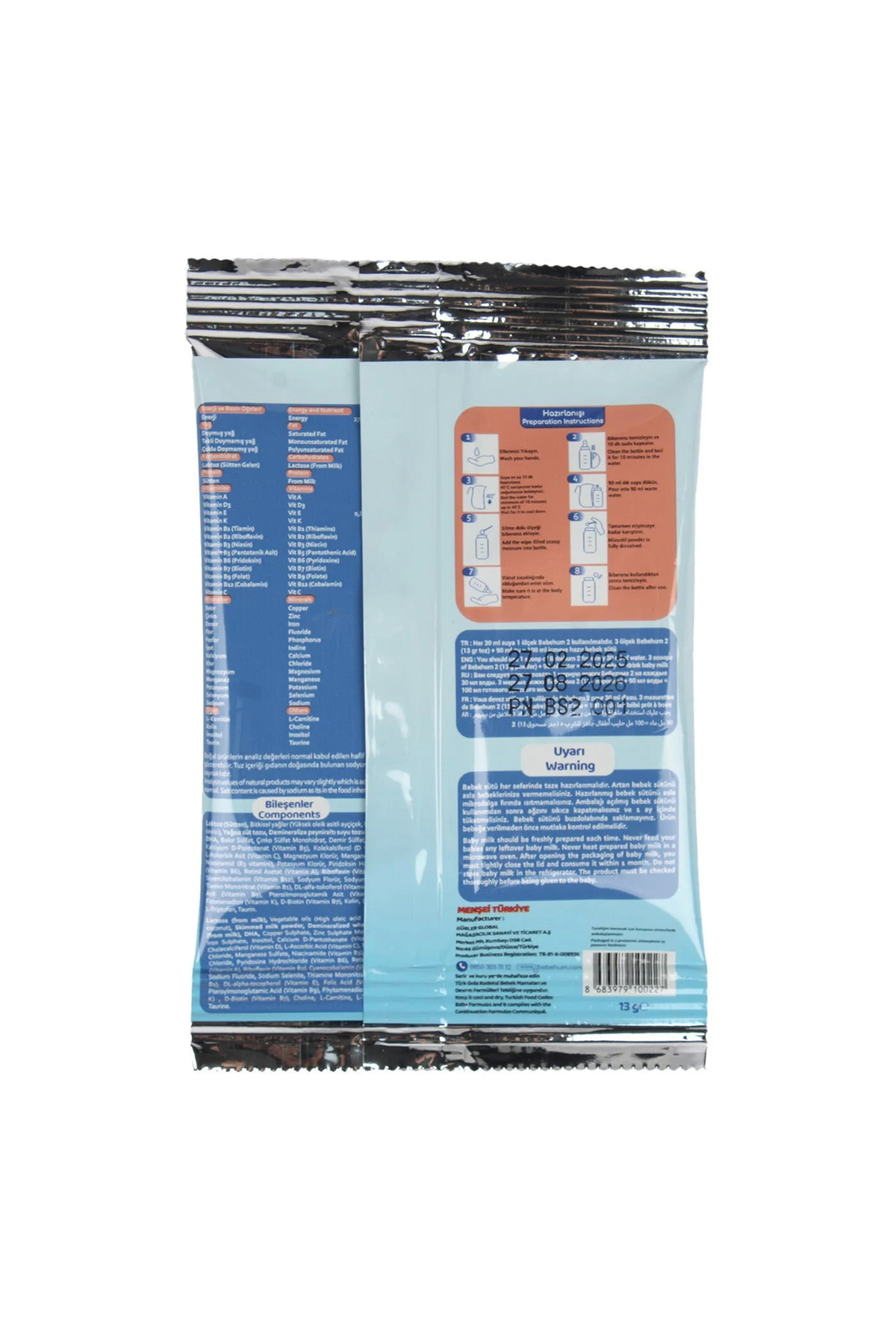 bebehum 4 Numara Tek Kullanımlık Bebek Devam Sütü 1 Adet fotoğrafı 2 (önizleme)