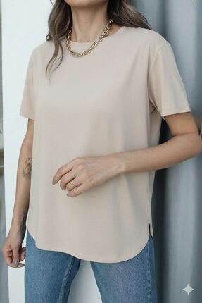 NEW NOCE Modal Kumaş Basic Tshirt