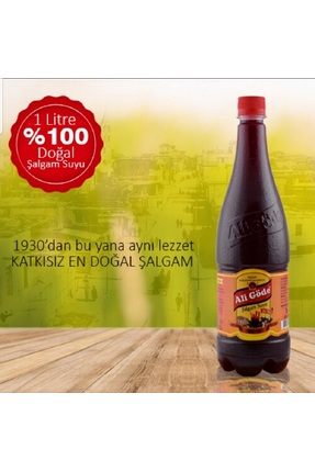 Ali Göde Şalgam Suyu ve Geleneksel Yöntemlerle Hazırlanmış 1000 ml 4 Adet (2 ...