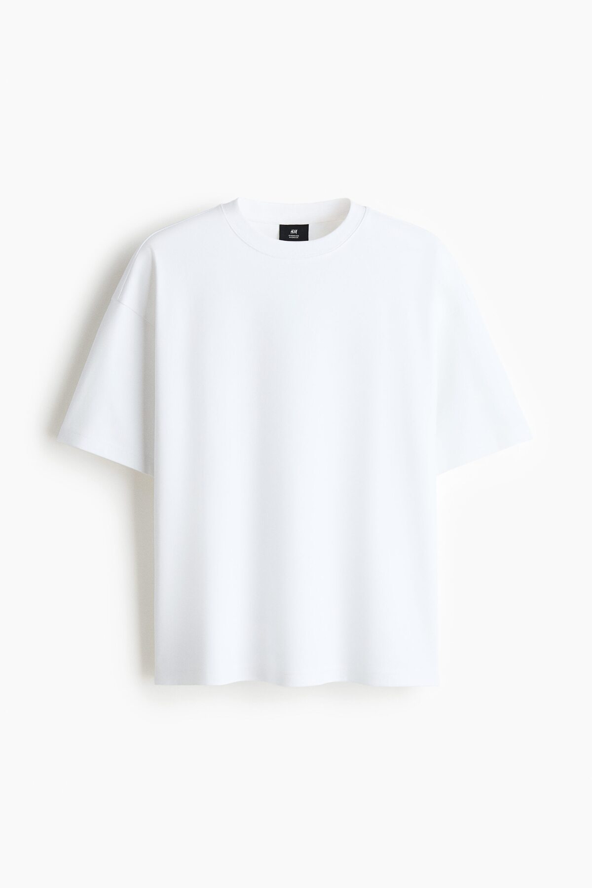 H&M İnterlok Tişört Oversized Fit görsel 3