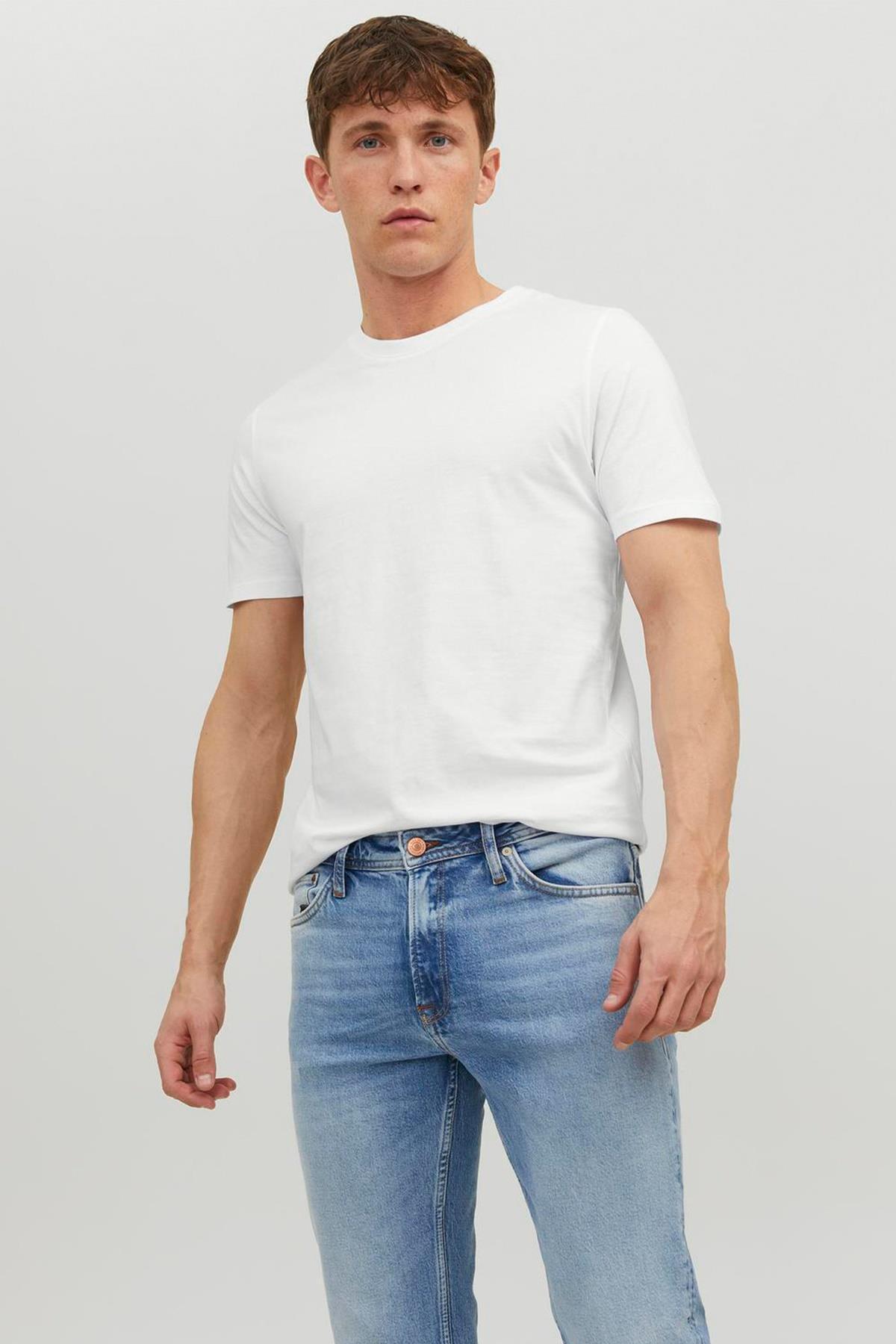 تی‌شرت مردانه ساده JJEORGANIC - یقه گرد، پنبه ارگانیک جک اند جونز تی شرت Jack & Jones