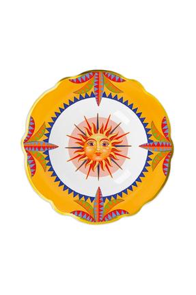 Baci Milano Dolce Vita 6'lı Sun Çukur Tabak 23 cm Porselen