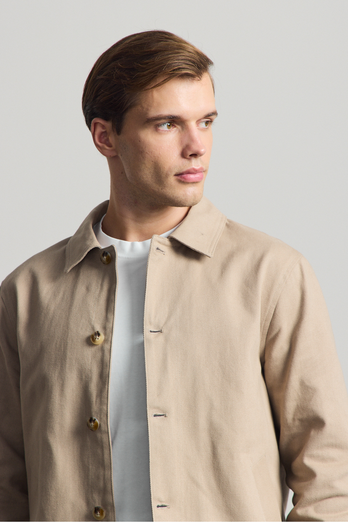 Danger  Erkek Relaxed Pamuklu Ceket Vizon - Görsel 4