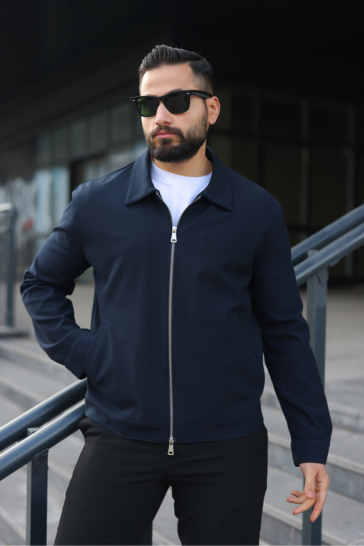 SEASON COAT ERKEK CEKET ÇİFT BAŞLIKLI FERMUAR İNCE ASTAR REGULAR KALIP görsel 3