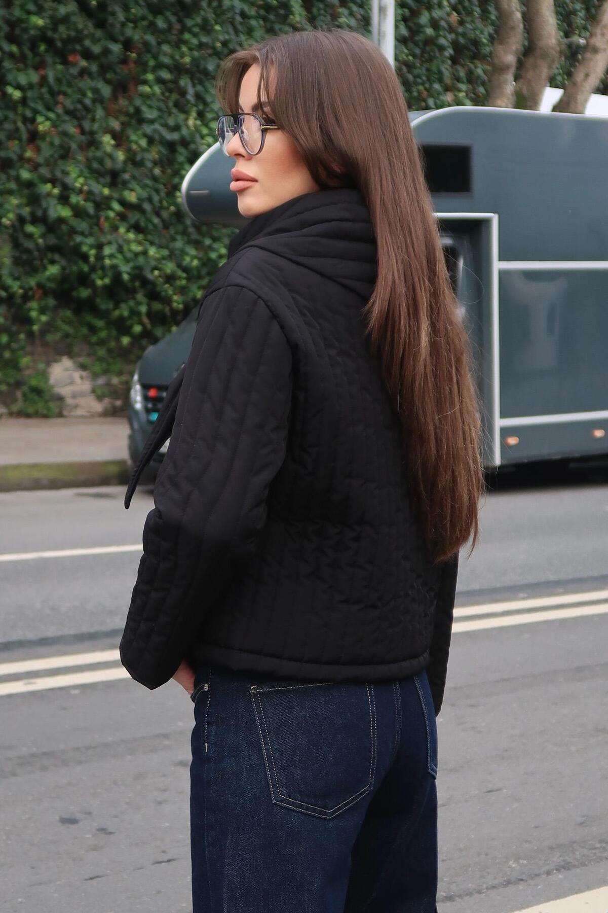 Lijuri  Kapitone Mont Şal Yaka Bağlamalı 7111 - Görsel 5