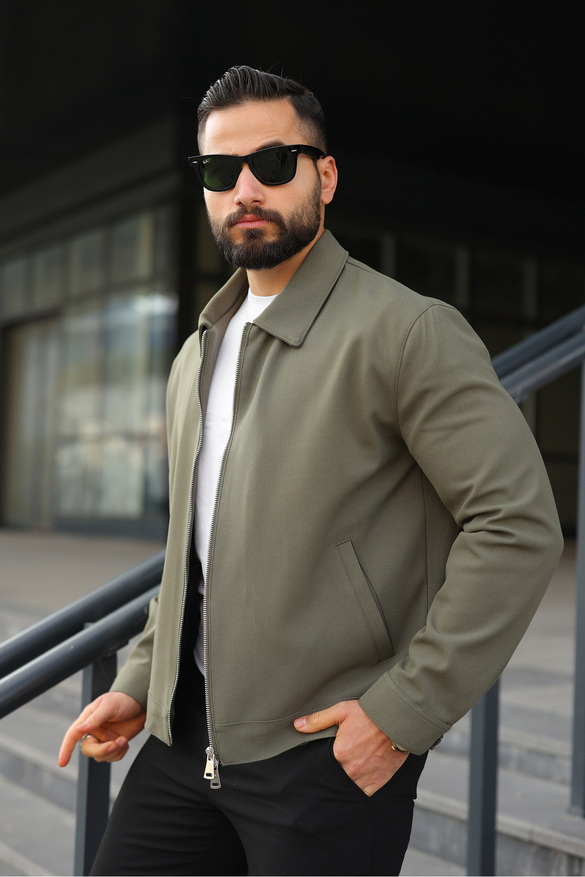 SEASON COAT  ERKEK CEKET ÇİFT BAŞLIKLI FERMUAR İNCE ASTAR REGULAR KALIP