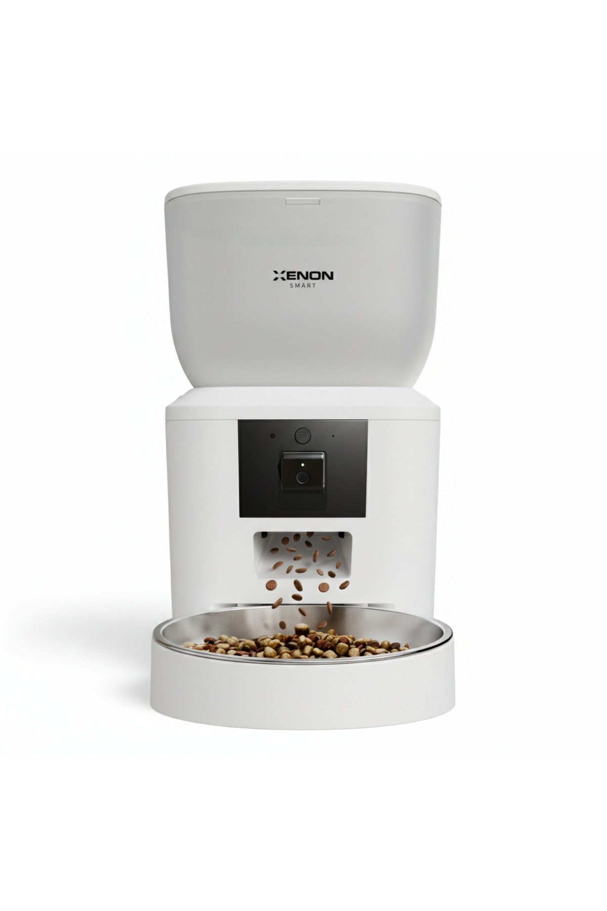 Xenon Smart Akıllı Kedi Besleme Set Kamera Çelik Kase Sesli Kedi Mama Kabı, Otomatik Kablosuz Su Pınarı Şarjlı fotoğrafı 2 (önizleme)