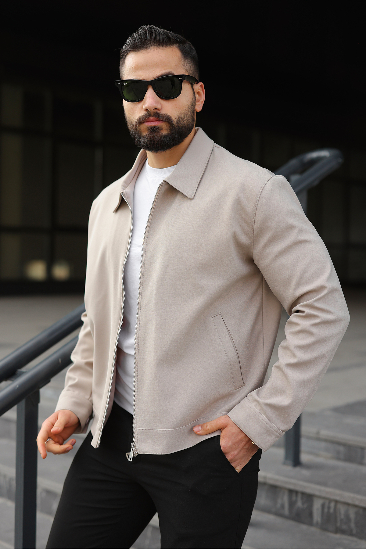 SEASON COAT ERKEK CEKET ÇİFT BAŞLIKLI FERMUAR İNCE ASTAR REGULAR KALIP