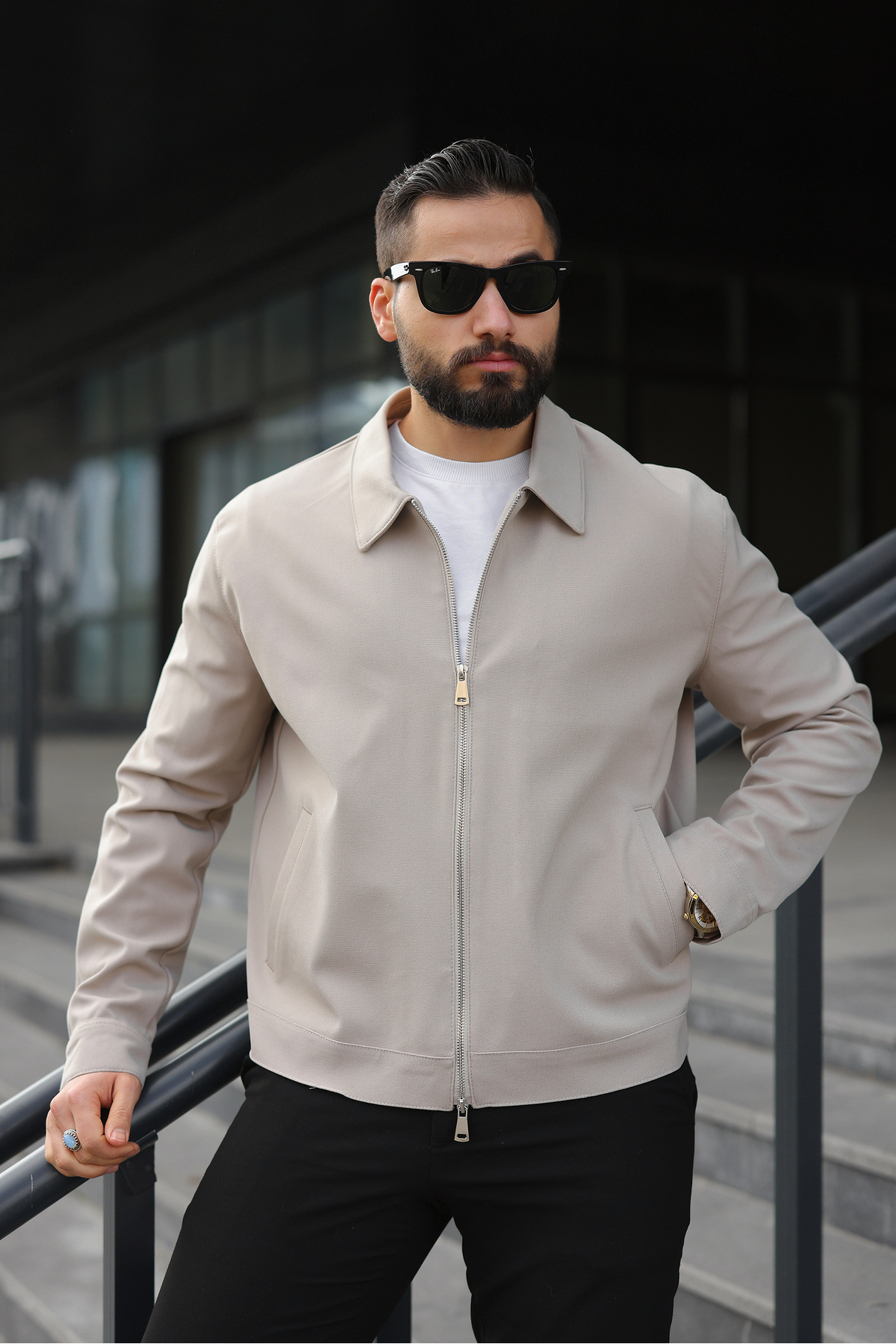 SEASON COAT ERKEK CEKET ÇİFT BAŞLIKLI FERMUAR İNCE ASTAR REGULAR KALIP görsel 3