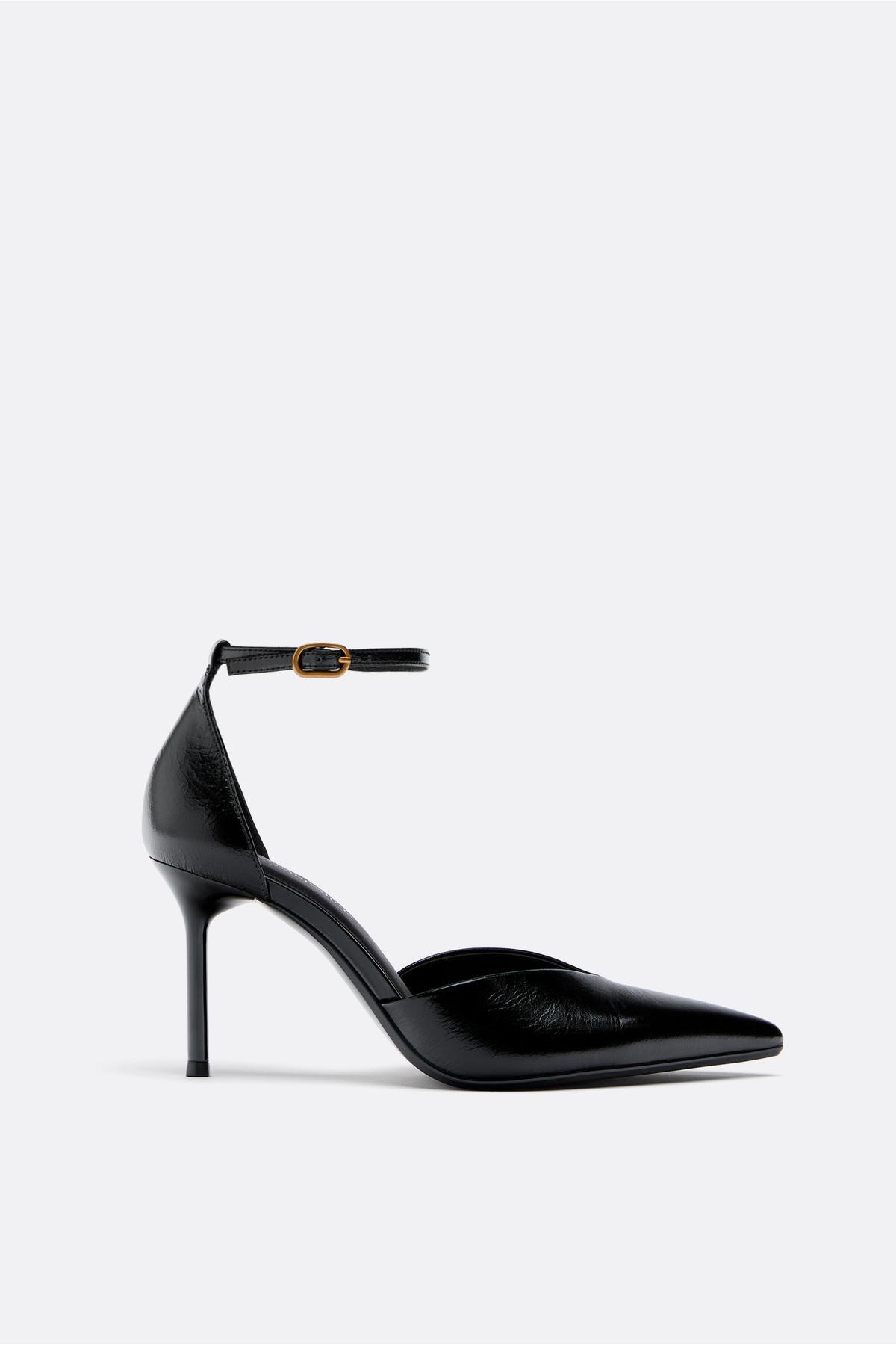 Stradivarius  Deri topuklu ayakkabı