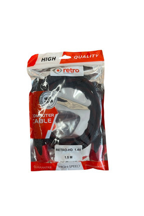 Retro 1.5 Metre HDMI Kablo – Bakır Korumalı, Yüksek Kaliteli Görüntü ,Yüksek Hız