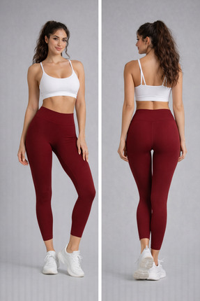 JOLT Kadın Düz Siyah Uzun Tayt Model No: 002