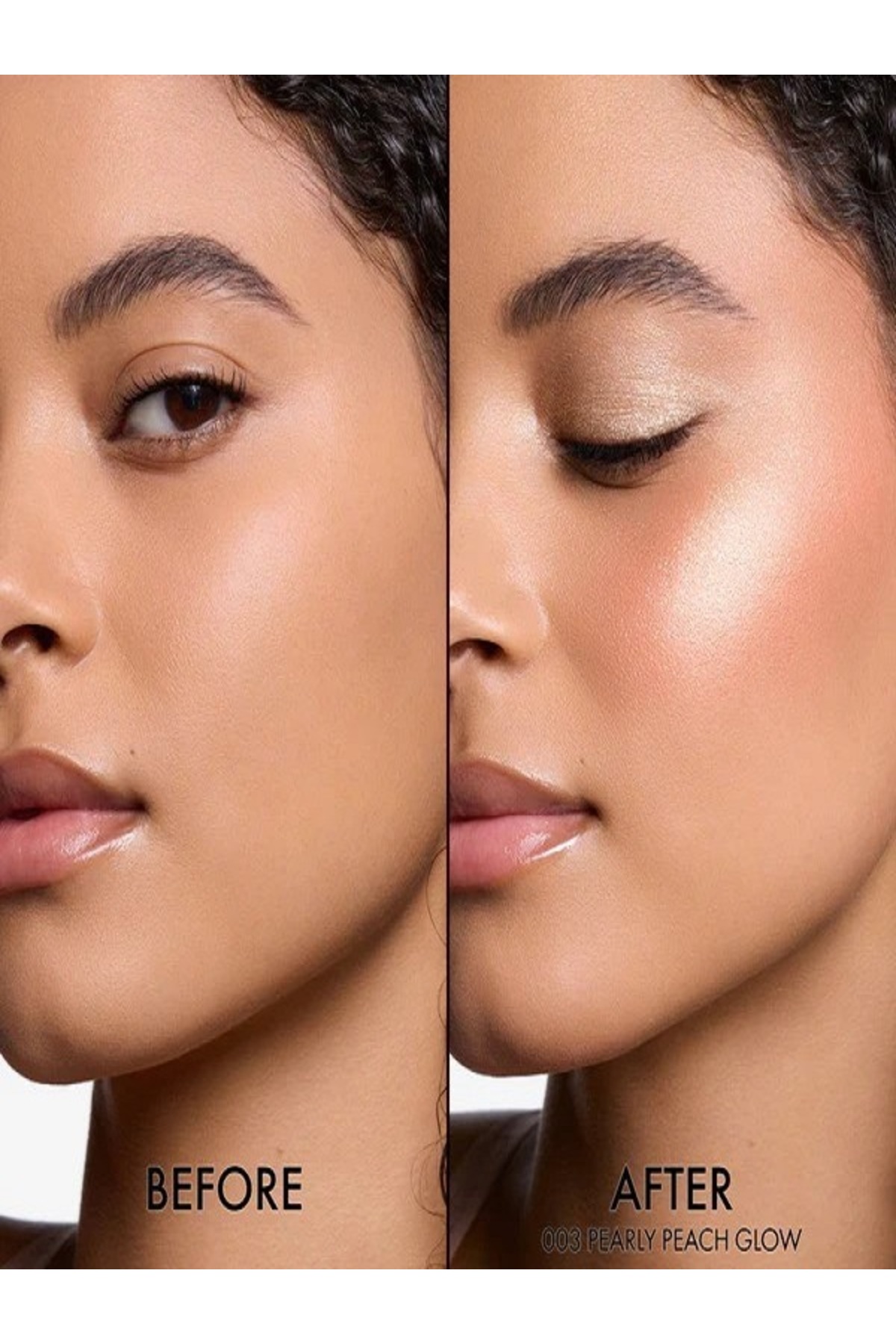 BACKSTAGE YÜZ PALETİ-4 ultra parlak highlighter ve allık tonu-003 Pearly Peach Glow 15G — BYELİFFFTR455 — تصویر 3 از 4