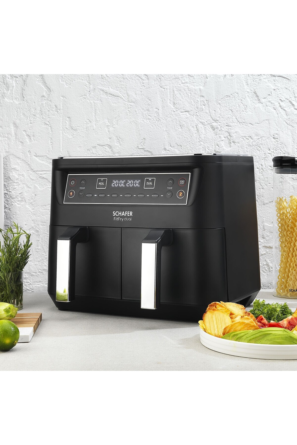 Allians Çiftli Dijital Hava Fritözü, Sağlıklı ve Pratik Pişirme Cihazı Airfryer