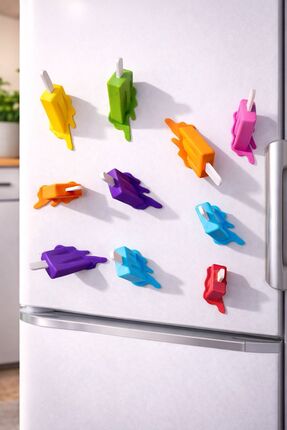 Otscraft Studio Dondurma Tasarımlı Buzdolabı Magneti – Dekoratif, Renkli & Eğ...