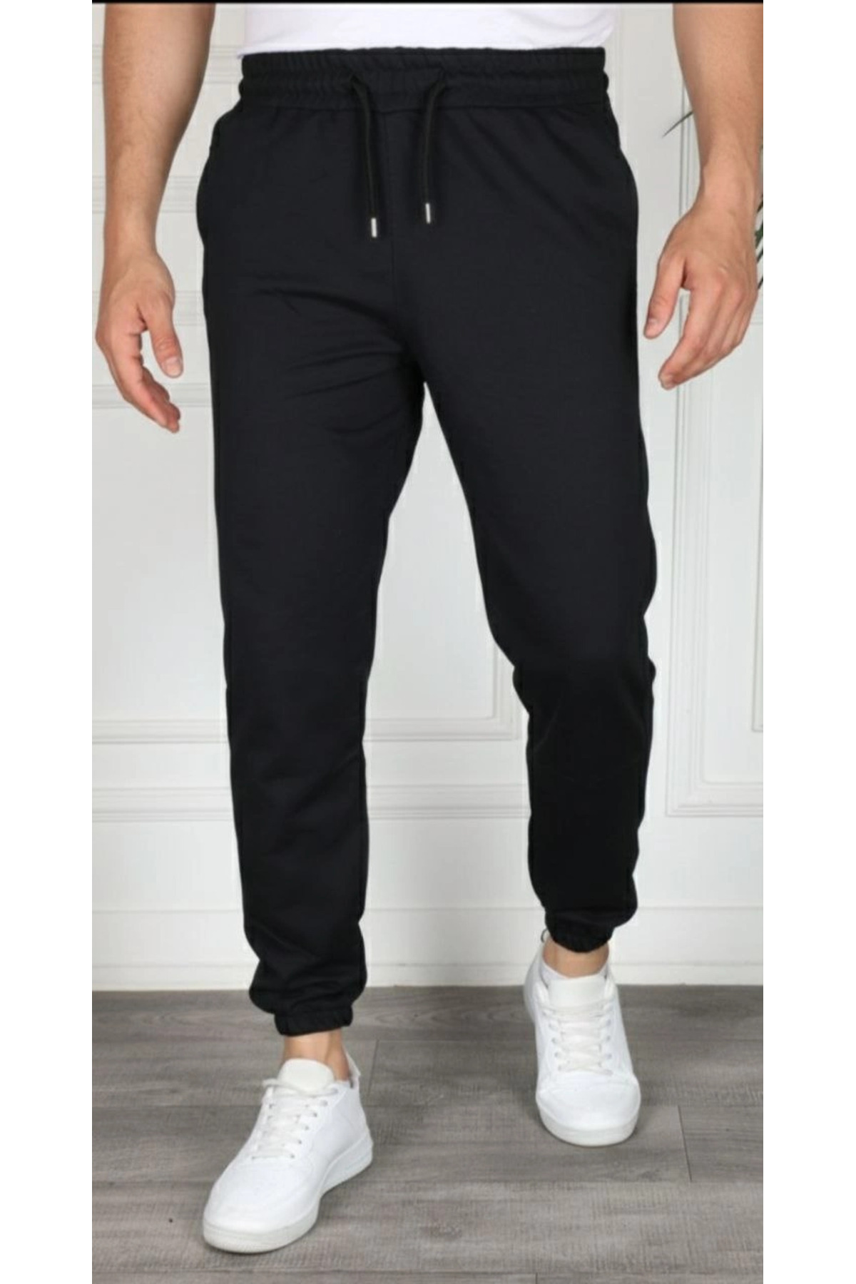 pilelistore Erkek Jogger Eşofman Altı Cepli, Paça Lastikli , Spor Pantolon - Siyah fotoğrafı 3 (önizleme)