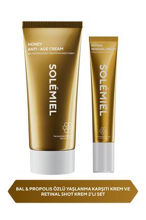 Solemiel 2'li Cilt Bakım Seti - Bal & Propolis Özlü Kırışıklık Karşıtı Anti A...