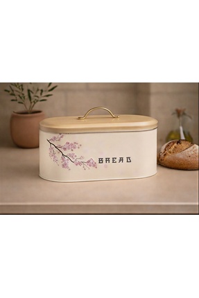 Tinfinity Store Sakura Desenli Ekmek Kutusu