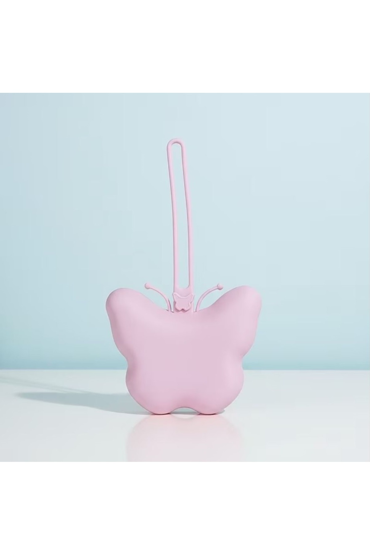 The Cloudish Shop Silikon Emzik Saklama Kutusu Emzik Tutucu Taşınabilir Askılı PEMBE KELEBEK fotoğrafı 6 (önizleme)