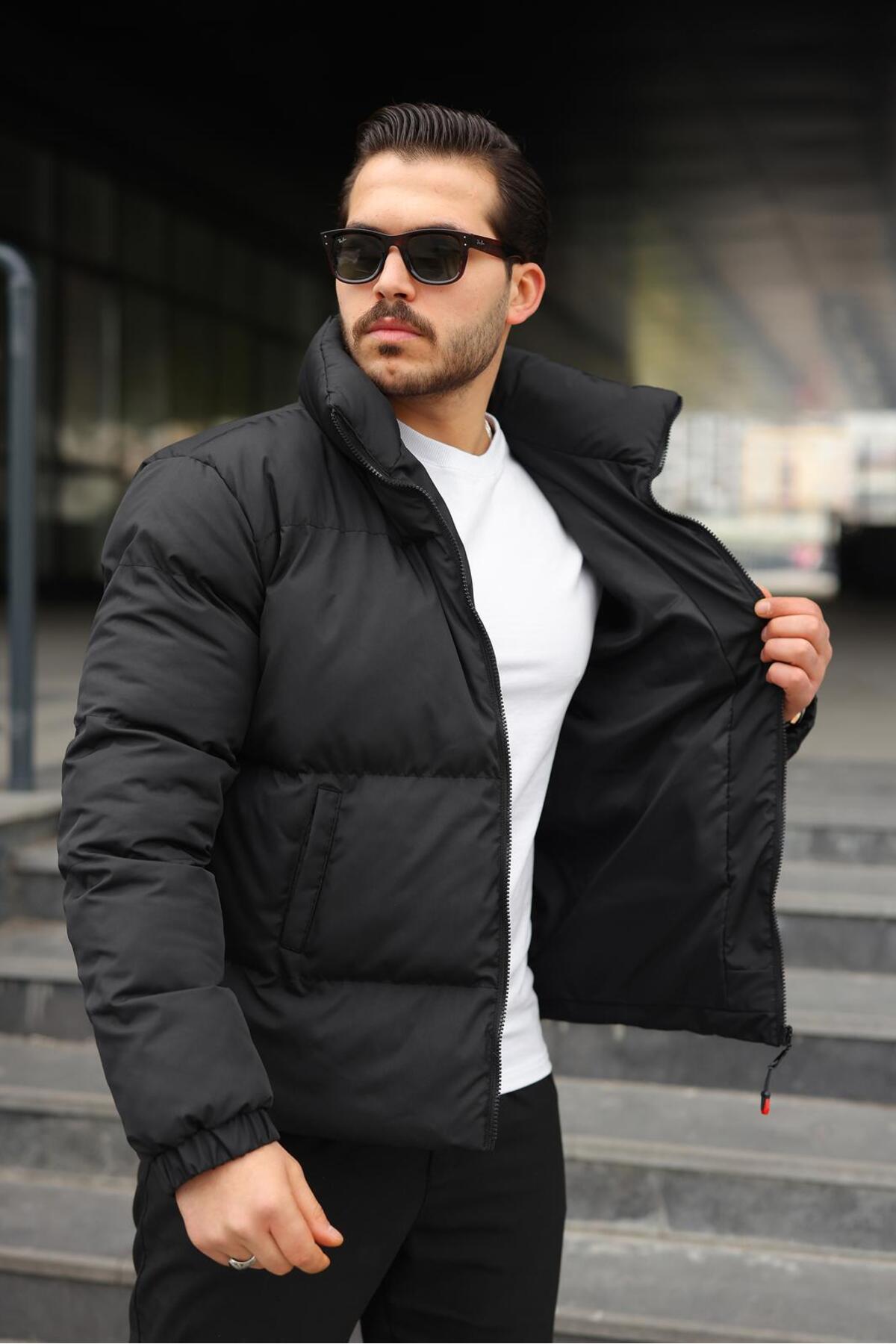 QUASAR Fashion Yeni Sezon Dolumlu Erkek Şişme Mont