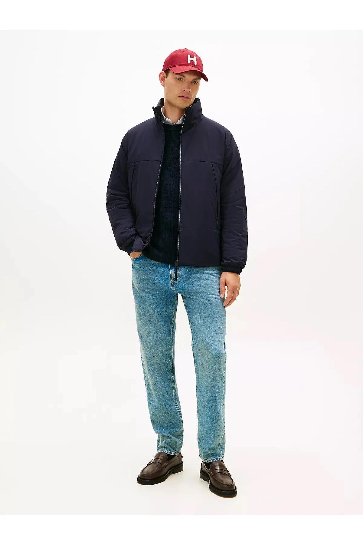 تامی هیلفیگر پالتو مردانه یقه ایستاده پددار سبک MW0MW41793DW5