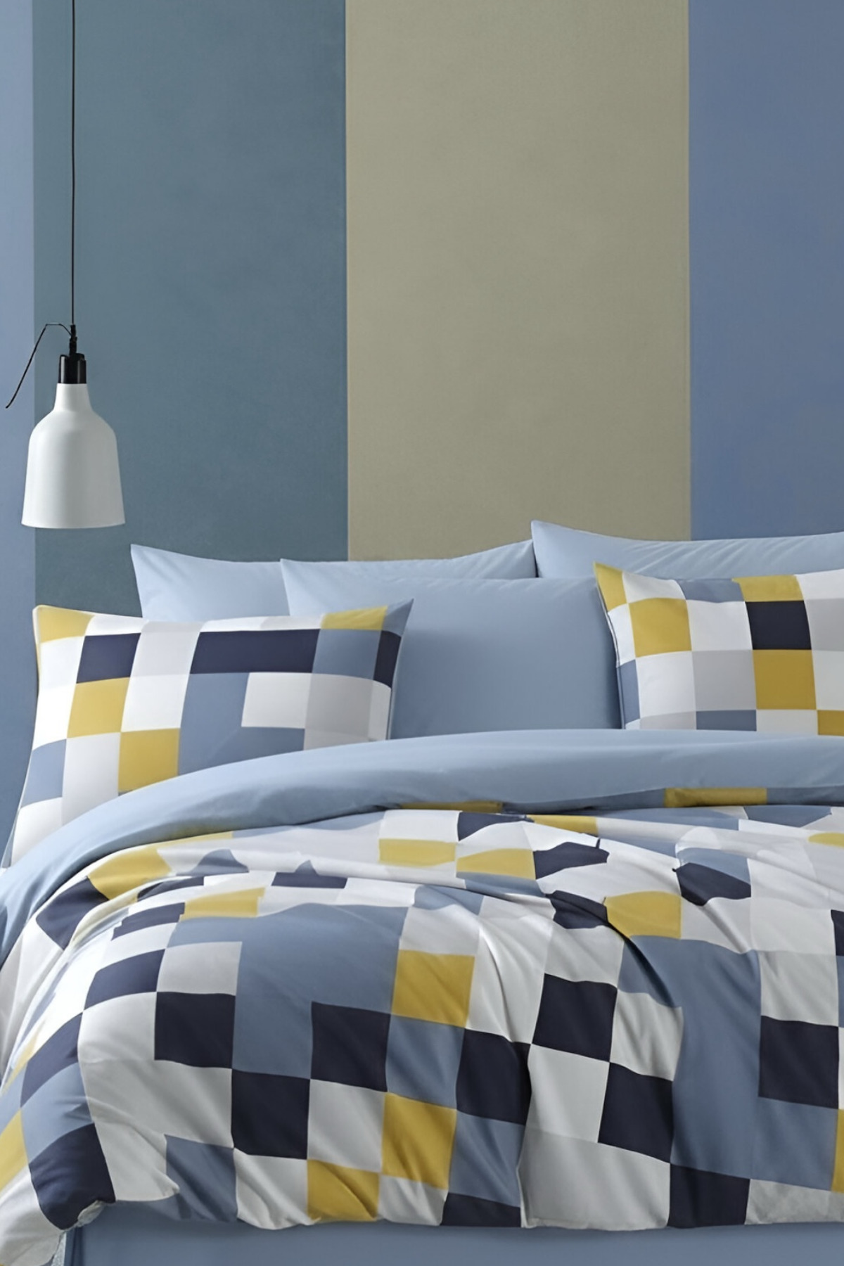 SINGLE DUVET COVER SET WITH ELASTIC SHEET