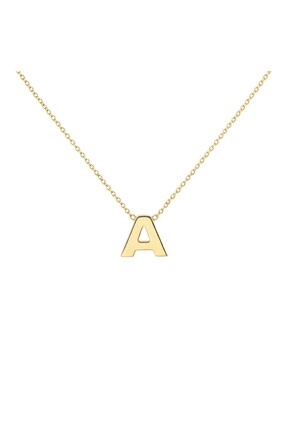 Zeya Kuyumculuk 14 Ayar Altın Minimal A Harf Kolye