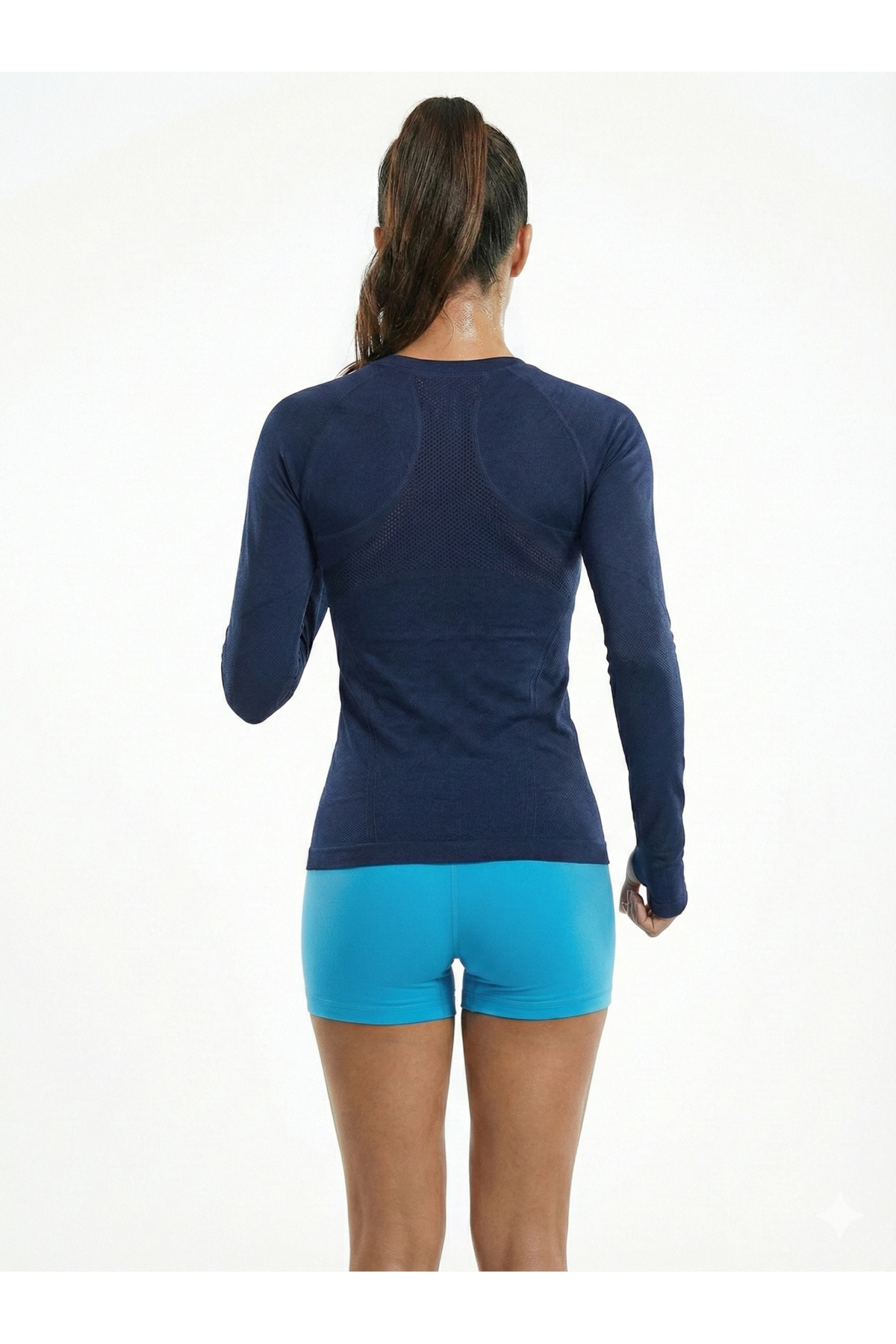 baim Seamless Parmak Detaylı Sporcu Uzun Kollu Tişört v2 görsel 3