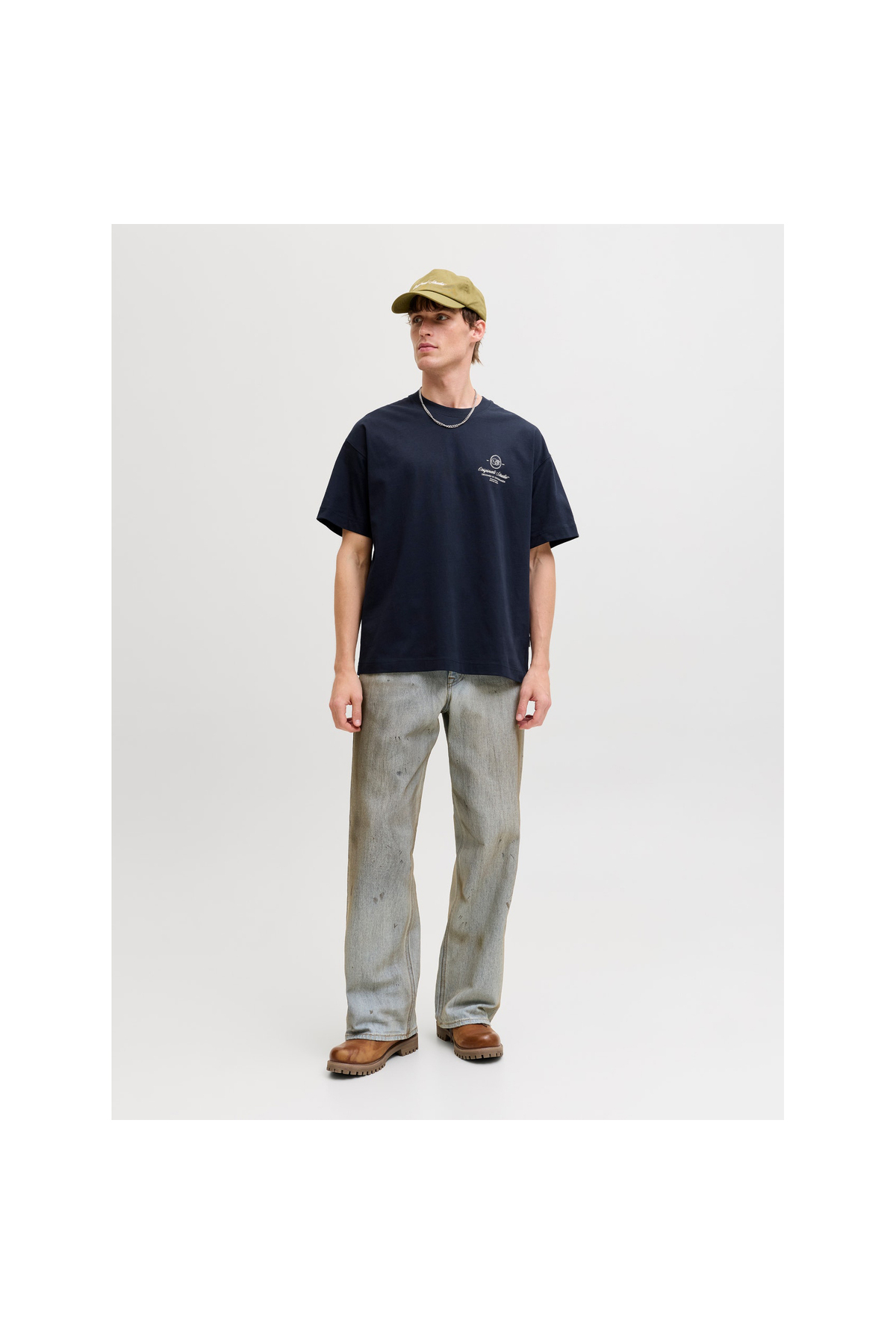 تیشرت مردانه راسته آستین کوتاه | جک اند جونز Jack & Jones 12293422-SKYC - تصویر 2