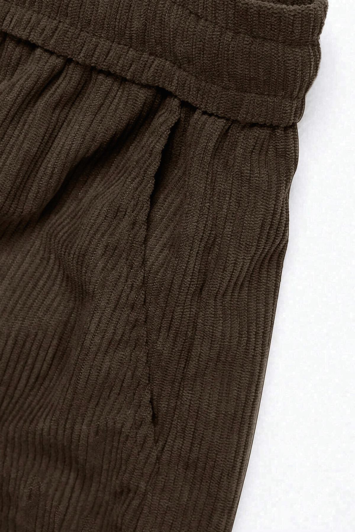 GENIUS STORE  GENIUS Erkek Pantolon Fitilli Kadife Bol Paça Oversize Pantolon - Görsel 4