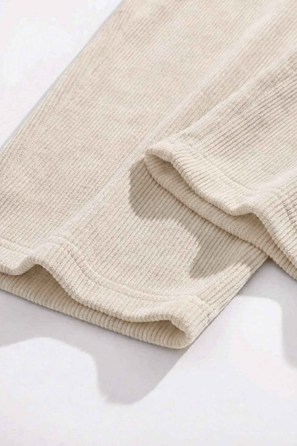 GENIUS STORE  GENIUS Erkek Pantolon Fitilli Kadife Bol Paça Oversize Pantolon - Görsel 3