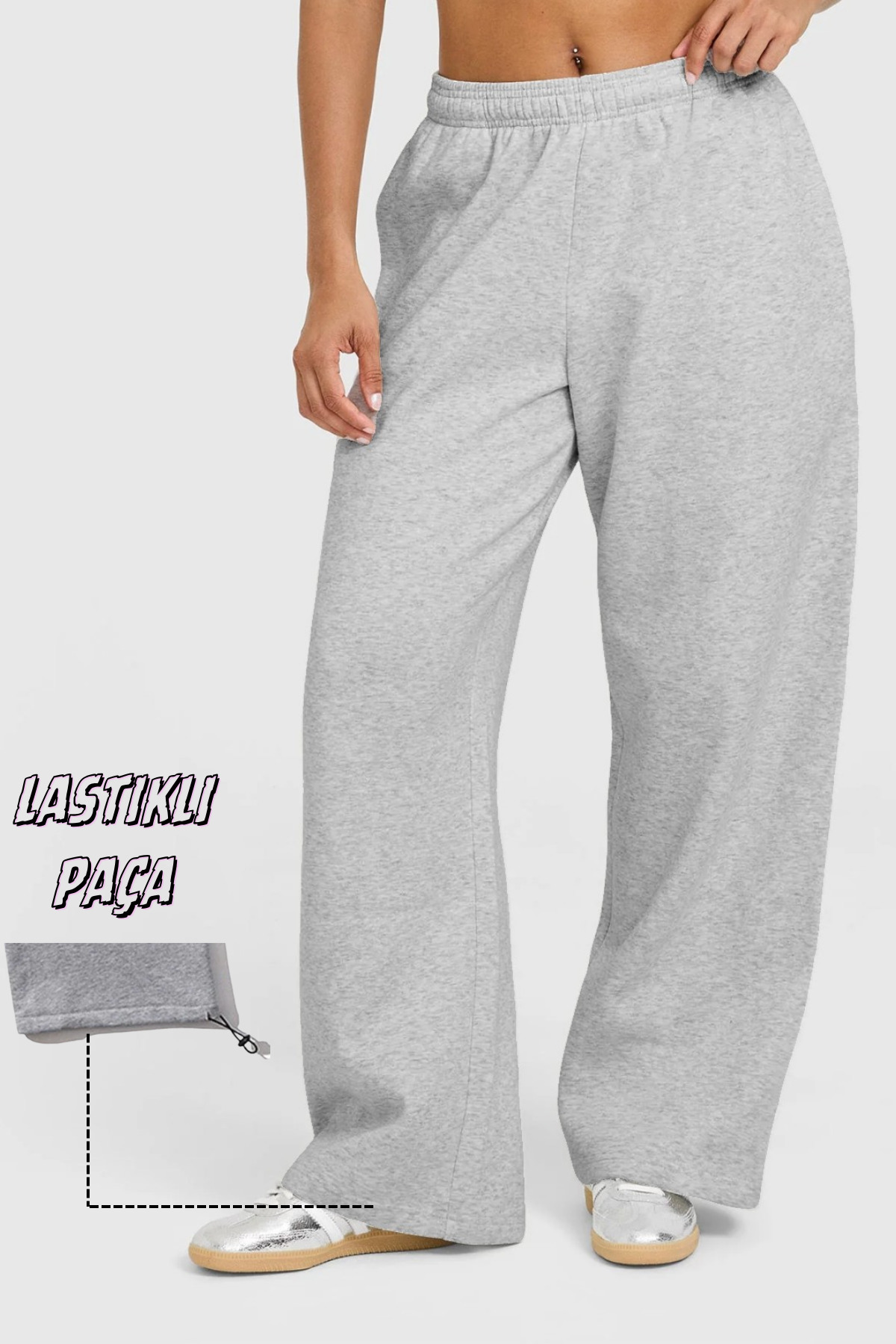 BSBSPOR Baggy Bol Kesim Ayarlanabilir Paçalı İster Bol& İster Dar Rahat Eşofman Altı Erkek / Kadın Unisex görsel 6