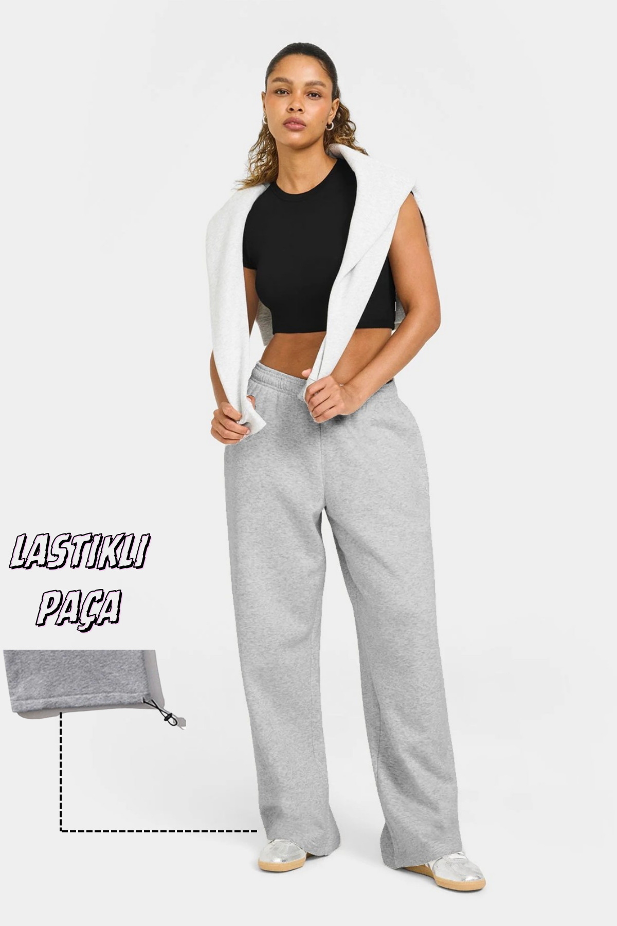 BSBSPOR Baggy Bol Kesim Ayarlanabilir Paçalı İster Bol& İster Dar Rahat Eşofman Altı Erkek / Kadın Unisex görsel 5