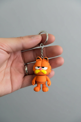Pazarois Garfield Figürlü Hareketli Anahtarlık