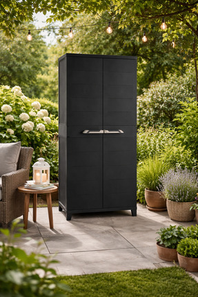 stratecht Prime 3 Raflı ve Uzun Bölmeli Banyo Dolabı, Mutfak Dolabı, Bahçe Do...