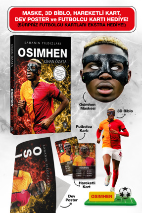 Parodi Yayınları Osimhen Futbolcu Kitabı - Maske, 3D Biblo, Dev Poster, Kart ...